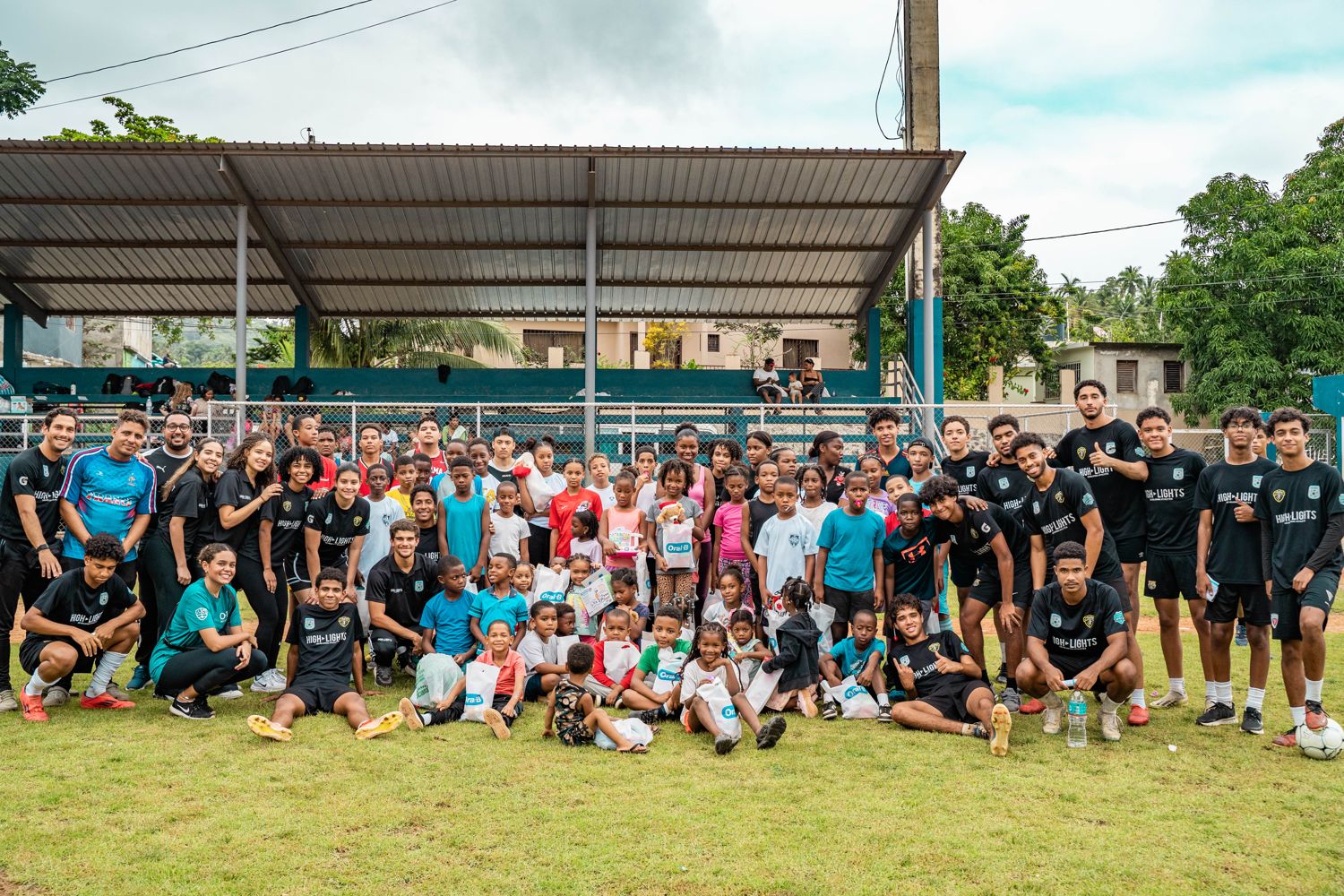Community outreach day with Highlights student-athletes