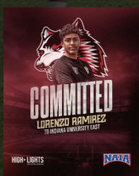 Lorenzo Ramírez committed to Indiana University East