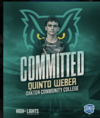 Quinto Weber committed to Oakton Community College