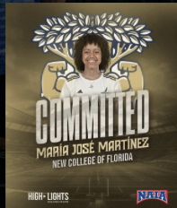 María José Martínez committed to New College of Florida